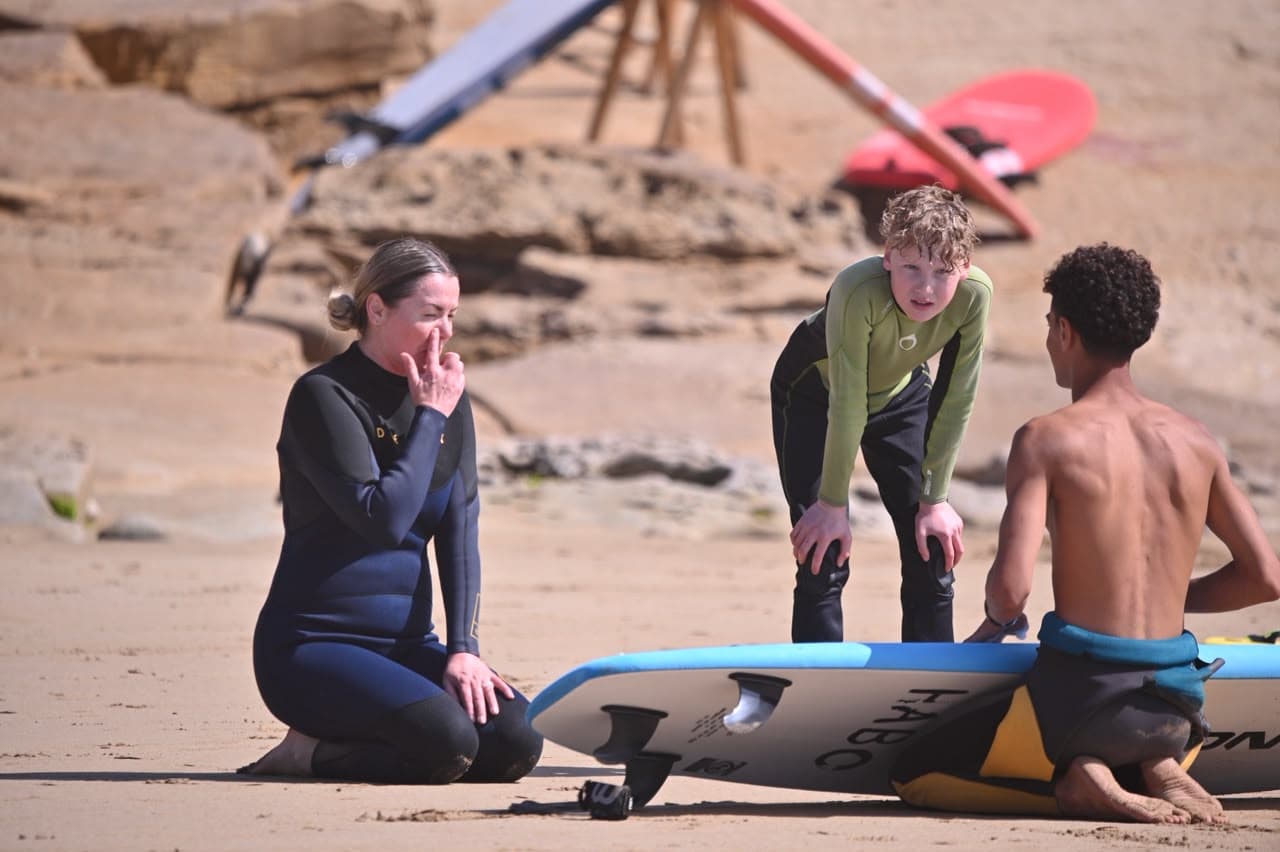 One instructor, one surfer, and video review afterwards if you want it.